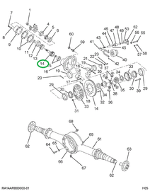 1670248C91 Gear Set Single Reduction Diff