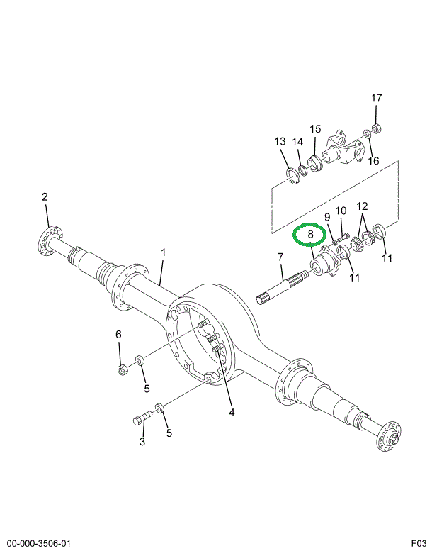 1670261C91 CAGE PINION DRIVE GEAR BRG