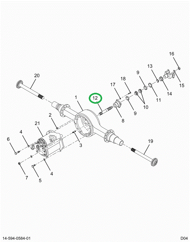 1670265C91 SHAFT OUTPUT PD