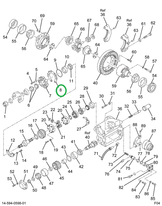 1670291C1 SHIM PIN GEAR BRG CAGE