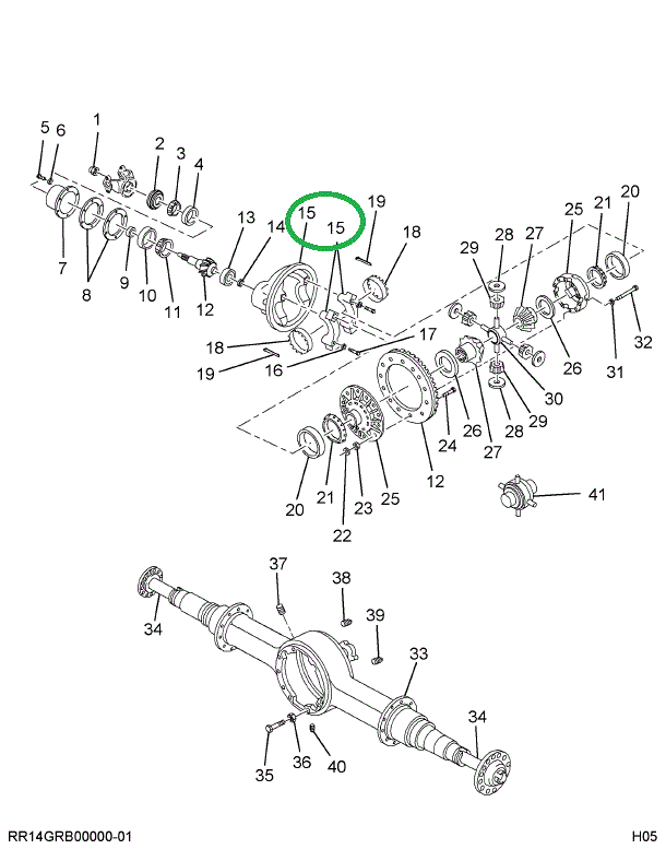 1670359C91 Carrier, Differential W/bearin
