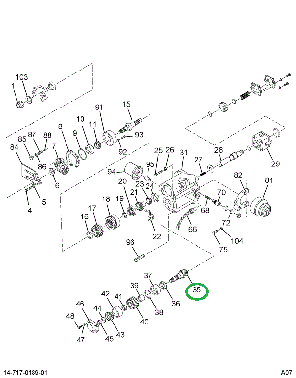 1670371C91 Gear Set, Ring And Pinion Diff