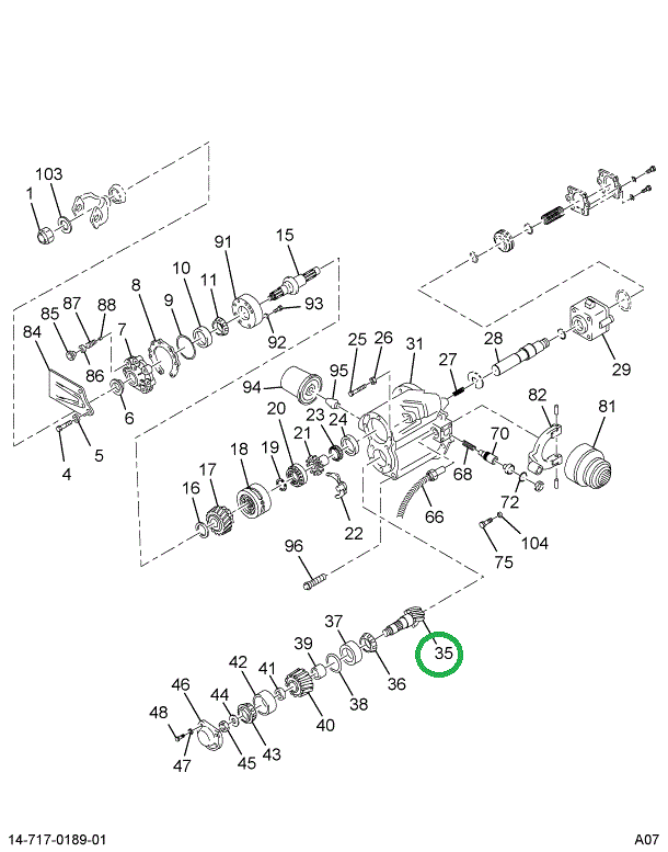 1670372C91 Gear Set, Ring And Pinion Diff