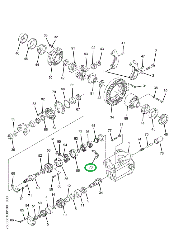 1670490C91 FORK SHIFT ASSY IAD