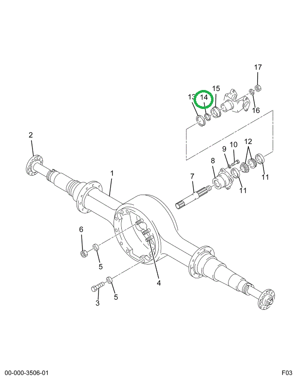 1670500C1 RING SNAP OUTPUT BRG SPACER