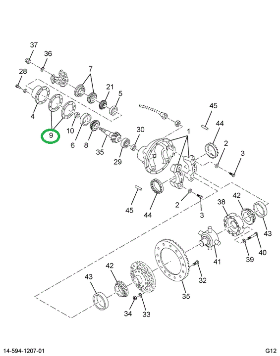 1670504C2 SHIM PIN GEAR BRG CAGE .003
