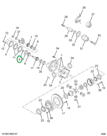 1670517C1 Spacer, Pinion Bearing .358