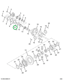 1670519C1 Spacer, Pin Bearing, Different