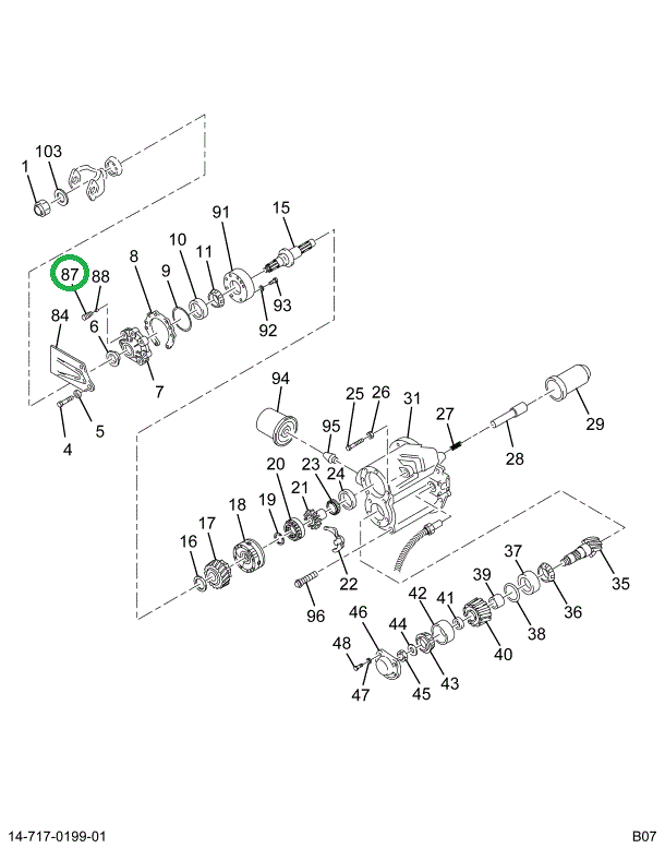 1670524C1 SPRING THRUST INPUT SHAFT