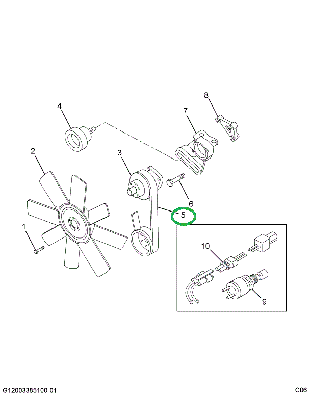 1671408C1 BELT FAN