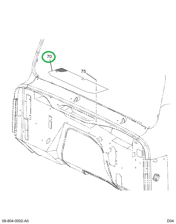 1671619C2 SCREEN AIR INTAKE GRILLE