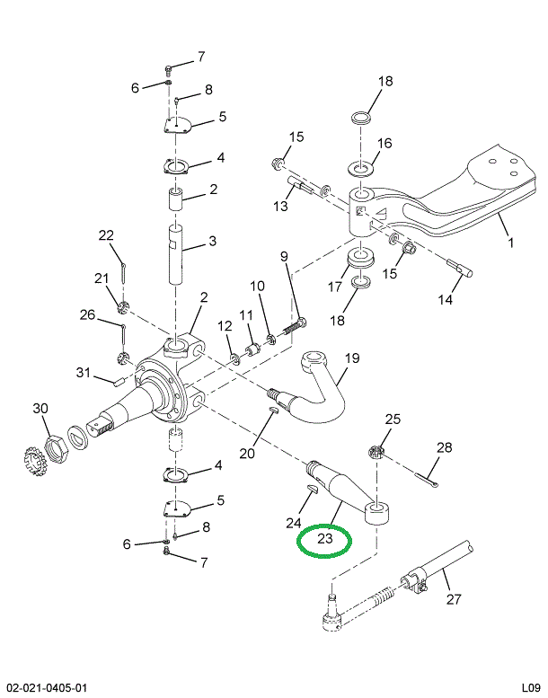 1672195C1 ARM STRG TIE ROD RT 02ARA/227