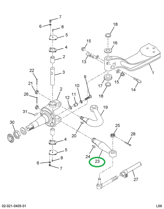 1672196C1 ARM STRG TIE ROD LT 02ARA/226
