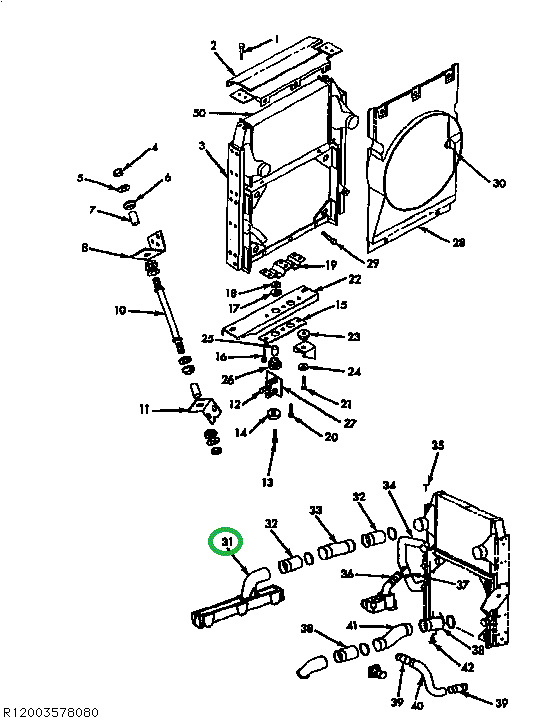 1673886C1 GASKET AIR INTAKE