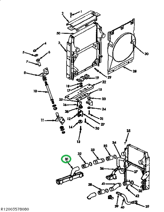 1673886C1 GASKET AIR INTAKE