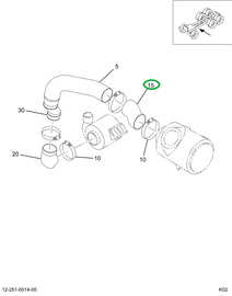 1673992C1 HOSE AIR CLEANER