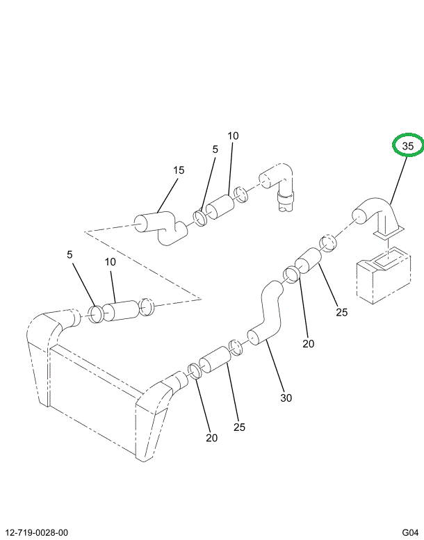 1674095C1 ELBOW INTAKE