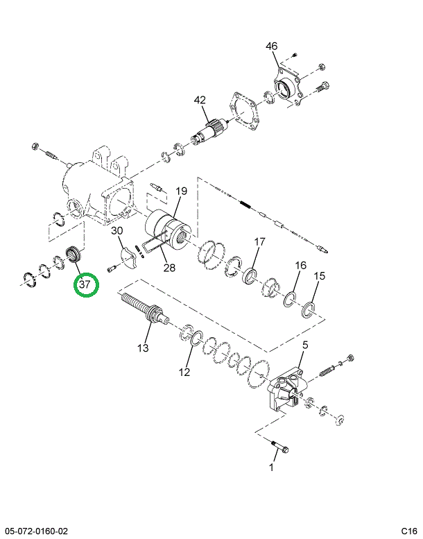 1675124C2 BEARING ROLLER ASM