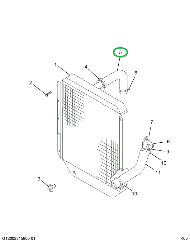 1675401C2 HOSE RAD INLET FOR MOULDED SLO