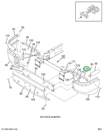 1675713C2 BRACE FRT BUMPER ASSY LT