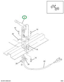 1675870C91 LEVER ASSY PARKING BRAKE