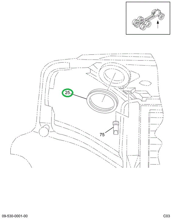 1675954C1 SEAL AIR CLEANER HOOD