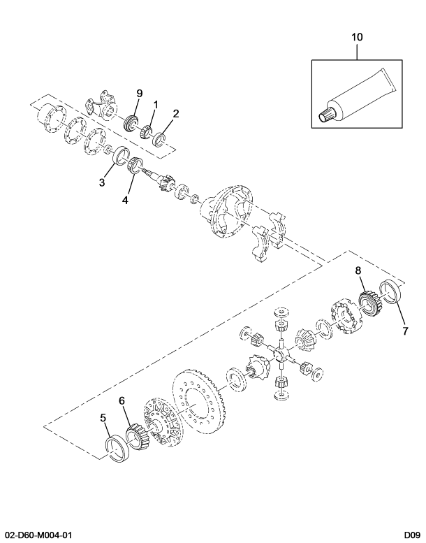 1676480C91 DIFF,KIT DIFF BRG & SEAL