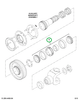 1677093C91 BEARING ROLLER AND SPACER ASM