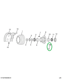 1677141C1 Stud, Wheel Mounting, Rh Threa