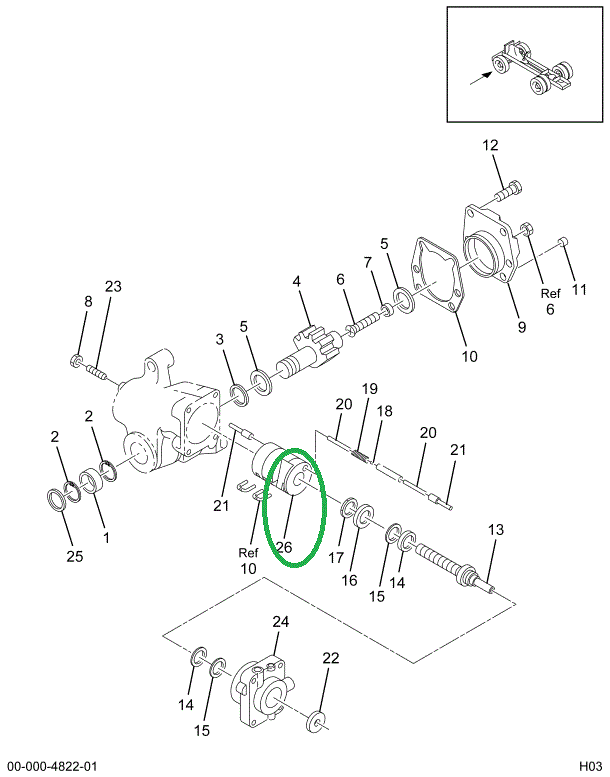 1677220C91 Piston, Power Steering Gear