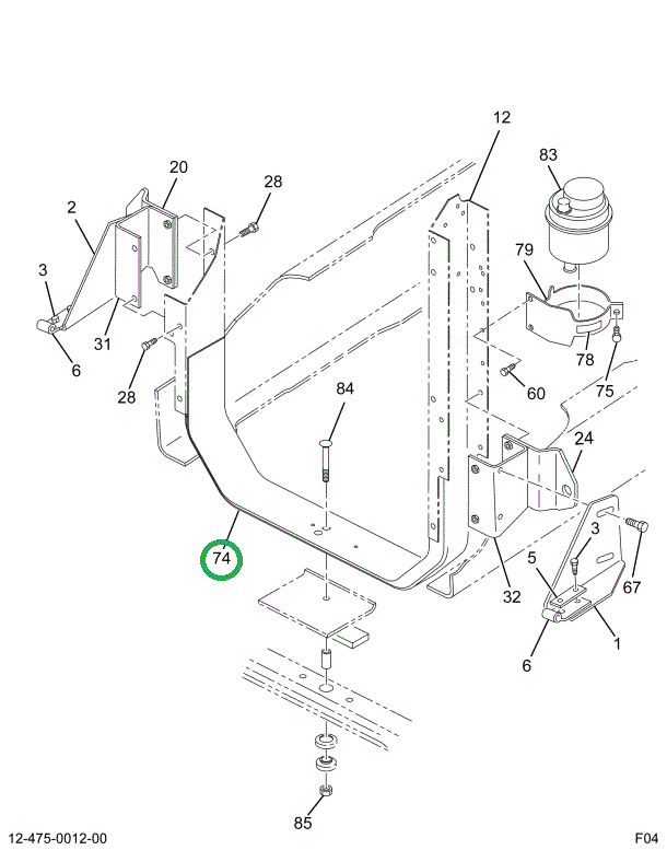 1677406C3 SEAL RECIRCULATING 1X2X21