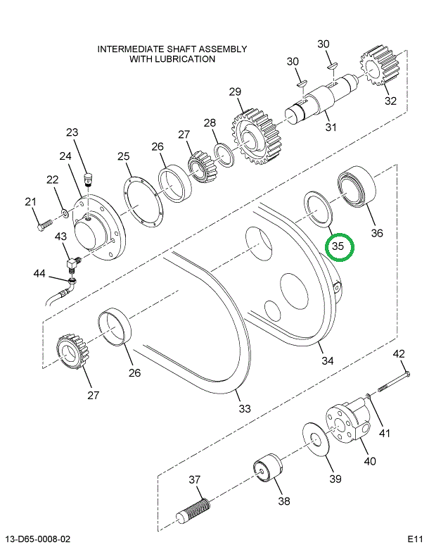 1677650C1 SEAL,GASKET OIL PUMP