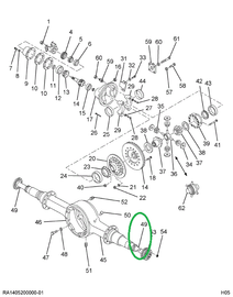 1677765C1 Shaft, Axle Rear