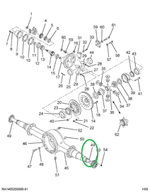 1677766C1 Shaft, Axle Rear