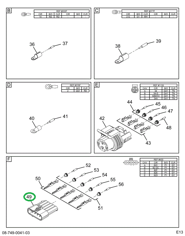 1677851C1 BODY CONNECTOR 5-WAY