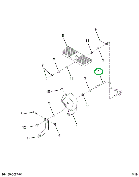 1677964C3 ROD ACCEL PEDAL