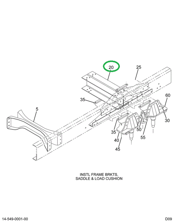 1677972C4 GUSSET BOGIE XMBR LWR RT