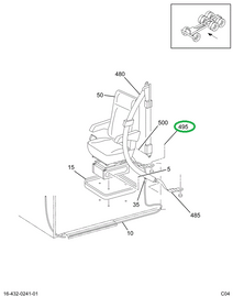 1677977C1 BOLT SEAT ANCHOR 7/16-20X1 3/8