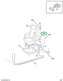 1677978C1 BOLT SEAT ANCHOR 7/16-20X1 7/8