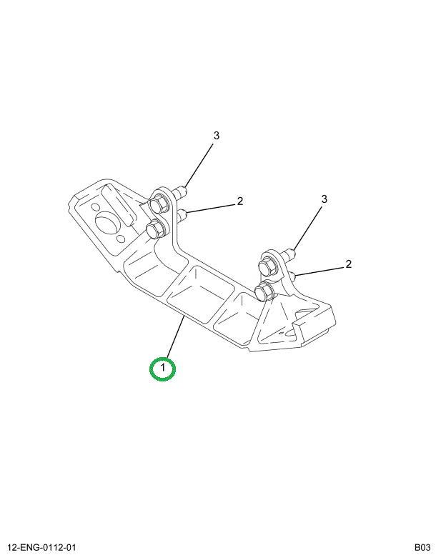 1678077C2 BRACKET, MOUNTING FRONT ENGINE