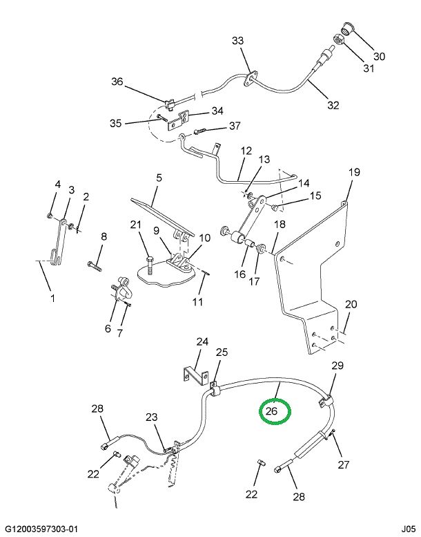 1680064C2 CABLE THROTTLE CONTROL OR ACCE