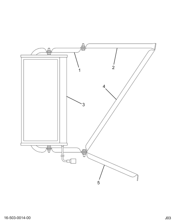 1680528C91 MIRROR ASSY STL