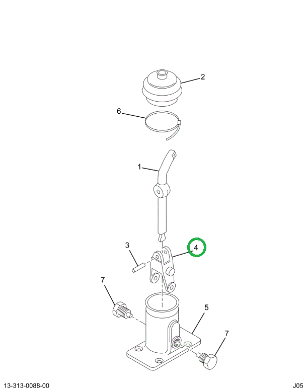 1680557C1 YOKE XMSN SHIFT ROD