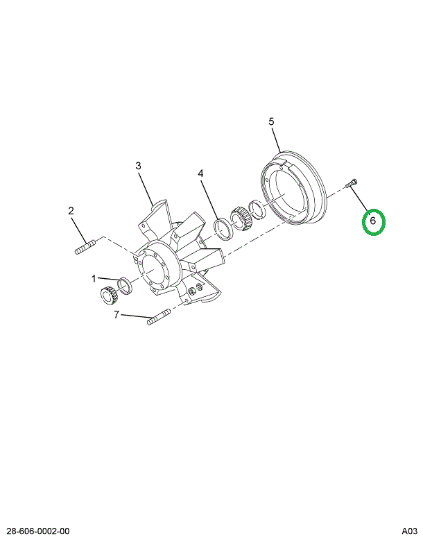 1681037C1 BOLT BRAKE DRUM MTG.