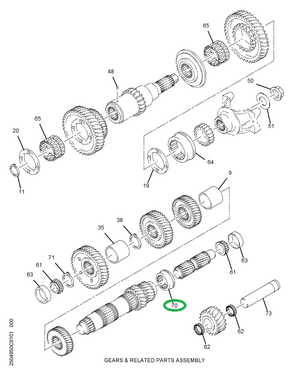 1681310C91 BEARING ROLLER ASM