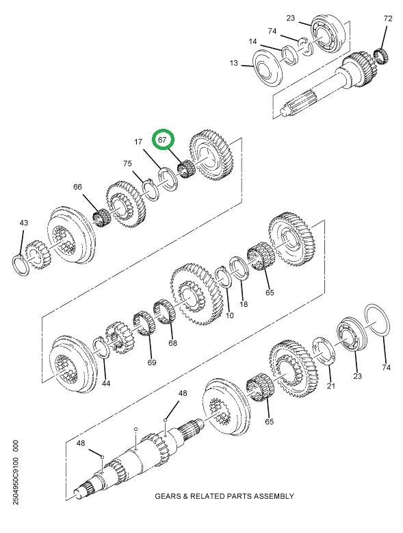 1681313C1 BEARING NEEDLE M/S 5TH GEAR