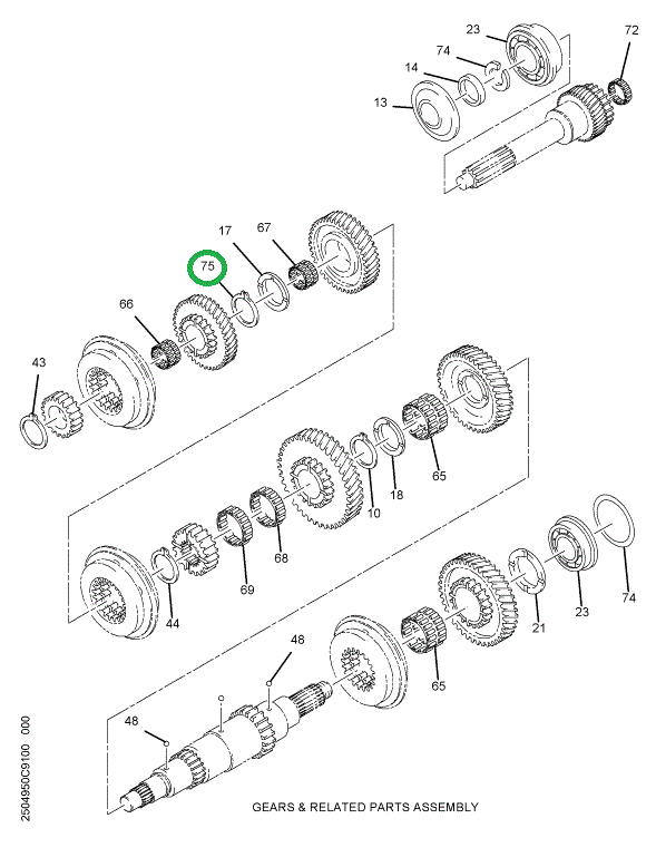 1681325C1 RING SNAP 5TH/6TH M/S GEAR