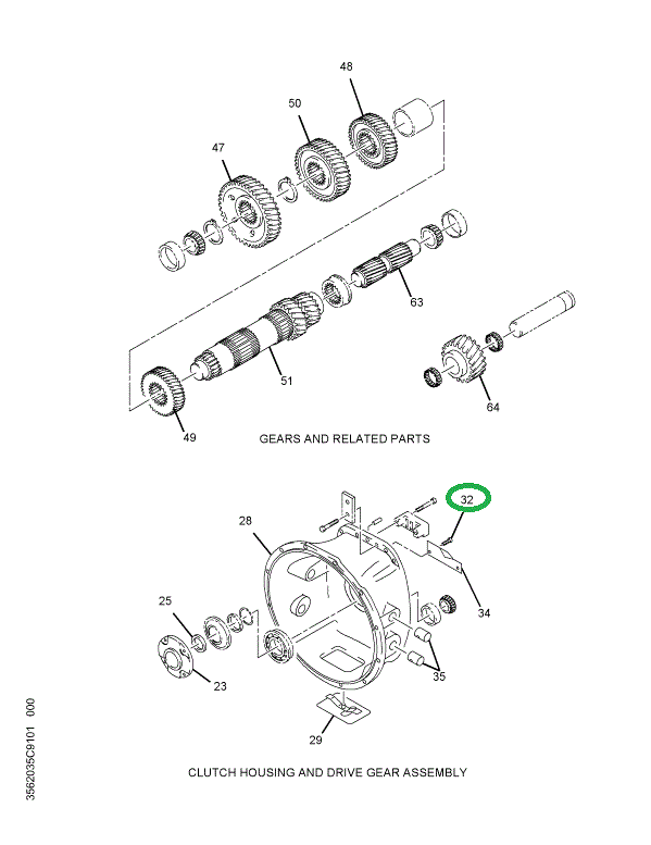 1681386C1 PIN DRIVE OIL TROUGH