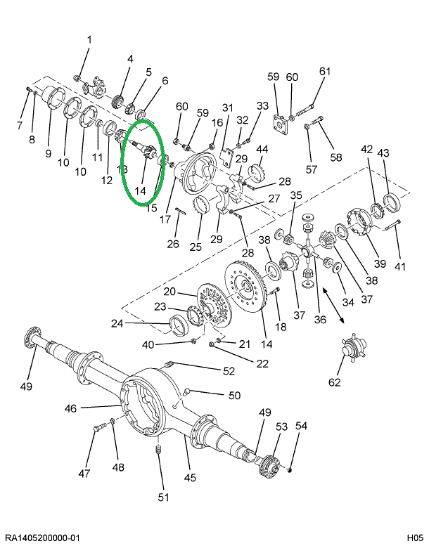 1681815C91 Gear Set, Ring And Pinion Diff