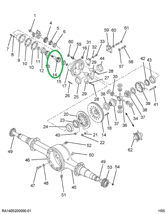 1681817C91 Gear Set, Ring And Pinion Diff